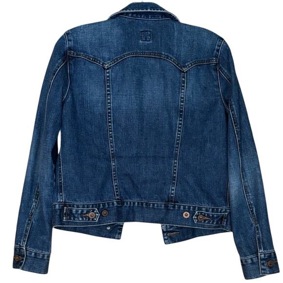 Classic Gap Jean Denim Jacket, Blue Medium Wash, Size XS, EUC - Picture 2 of 4